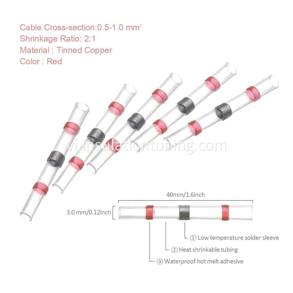 Red Heat Shrink Crimp Connectors Application